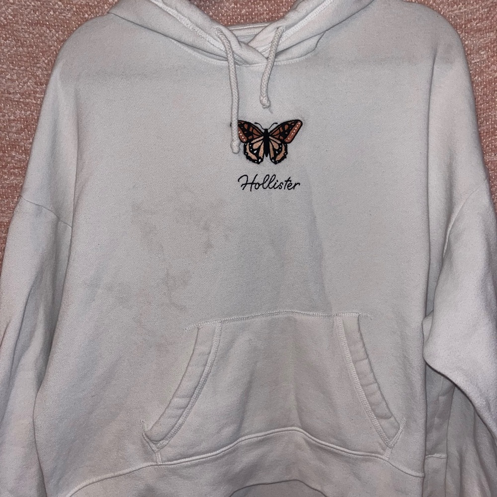Hollister embroidered butterfly sweatshirt